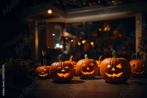 halloween pumpkin At the Halloween Night Party.