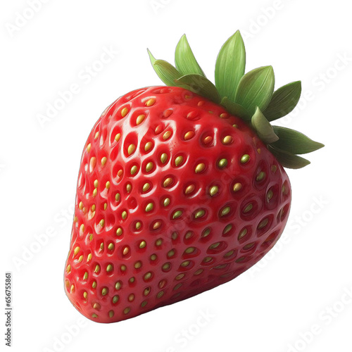 strawberry islolated on transparent background, png