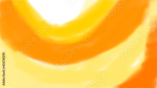 Yellow oranges color striped lines blurry defocused wave curves round txtures pattern abstract background photo