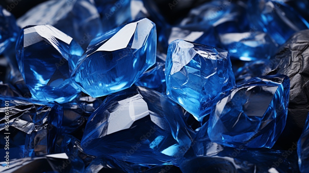 Sapphire Gemstone Texture Background