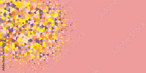  Multicolored abstract Triangle background with variety of triangular shapes and colors, triangles or concave with Copy space 