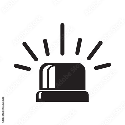 siren lights icon logo vector design template