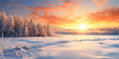 winter landscape, cold, christmas, snow,  © RemsH