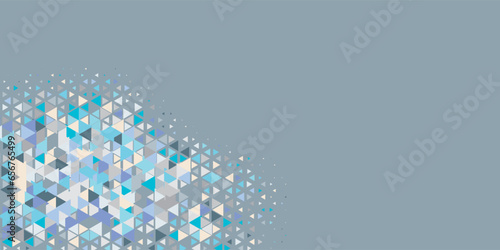  Multicolored abstract Triangle background with variety of triangular shapes and colors, triangles or concave with Copy space 
