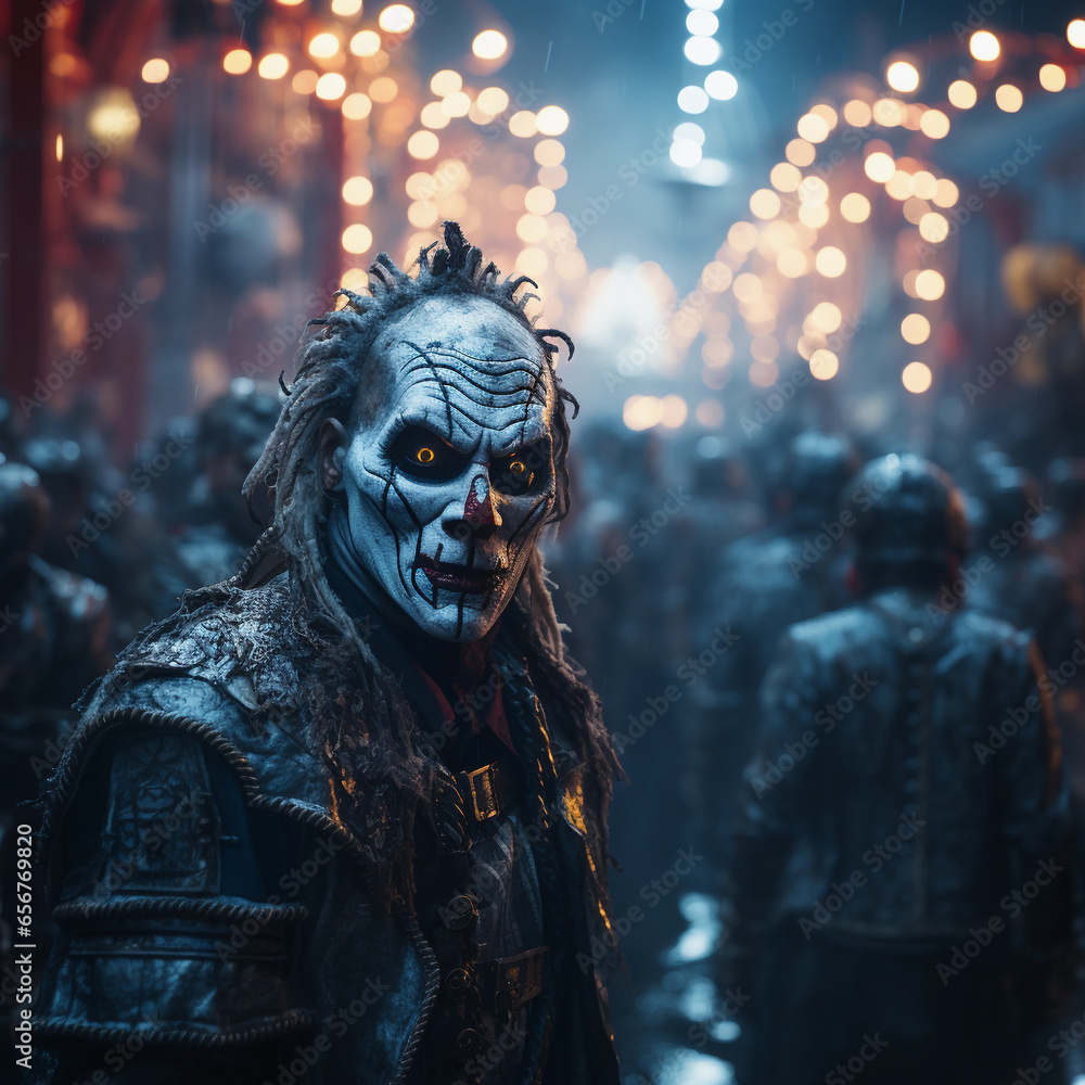 Zombie at the carnival of nightmares Zombie at the carnival of nightmares