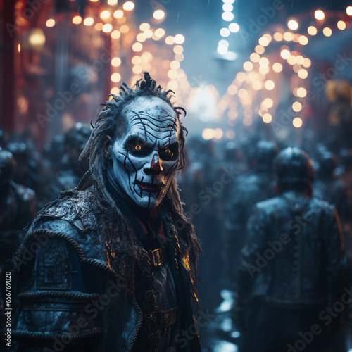 Zombie at the carnival of nightmares © vladzelinski