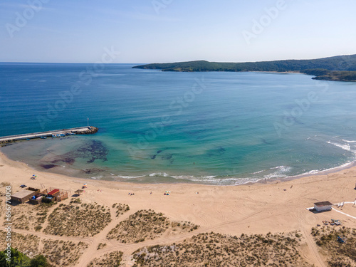 Aerial view of Arkutino beach  Bulgaria