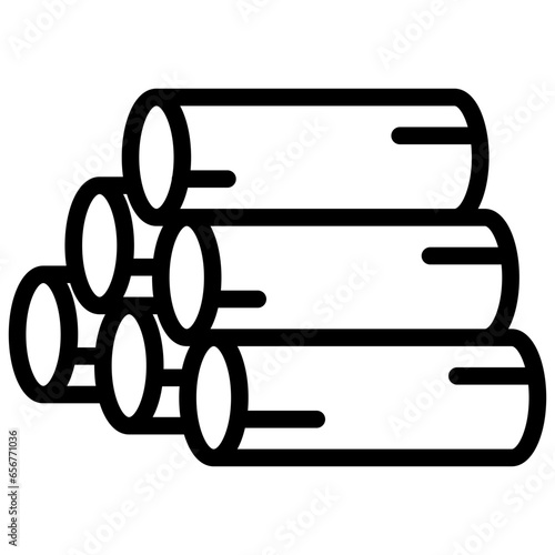 Raw Materials Outline Icon