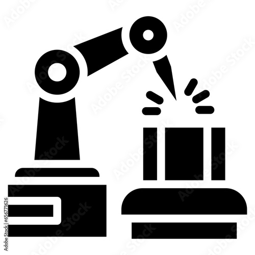 Manufacturing Engineering Glyph Icon
