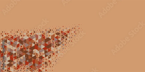  Multicolored abstract Triangle background with variety of triangular shapes and colors, triangles or concave with Copy space 