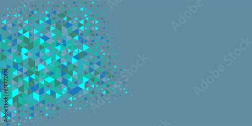  Multicolored abstract Triangle background with variety of triangular shapes and colors, triangles or concave with Copy space 