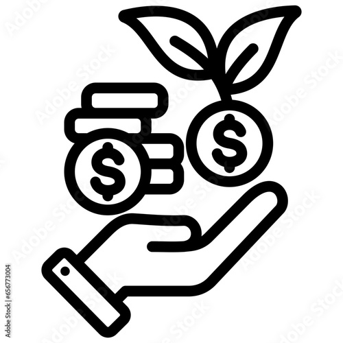 Investment Outline Icon