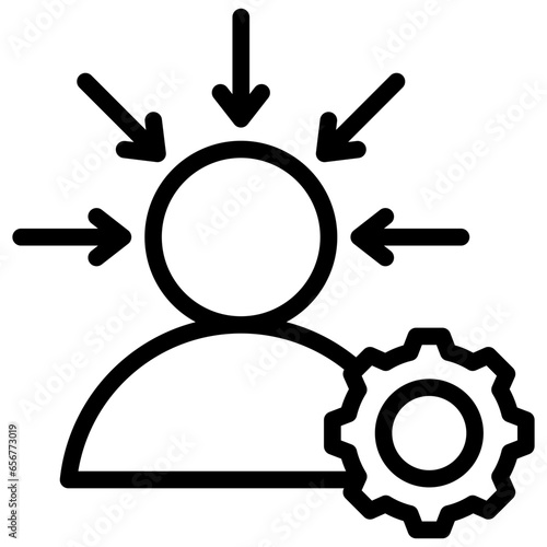 Concentration Outline Icon