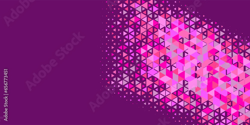  Multicolored abstract Triangle background with variety of triangular shapes and colors, triangles or concave with Copy space 