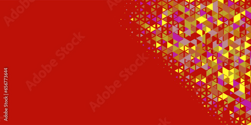  Multicolored abstract Triangle background with variety of triangular shapes and colors, triangles or concave with Copy space 