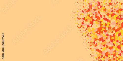 Multicolored abstract Triangle background with variety of triangular shapes and colors, triangles or concave with Copy space 