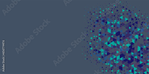  Multicolored abstract Triangle background with variety of triangular shapes and colors, triangles or concave with Copy space 