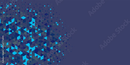  Multicolored abstract Triangle background with variety of triangular shapes and colors, triangles or concave with Copy space 