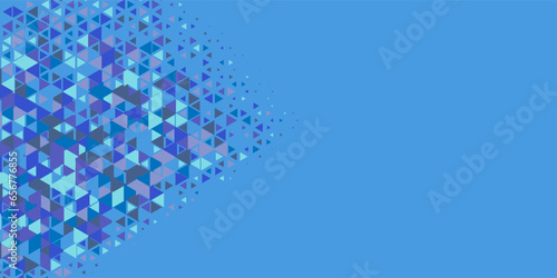  Multicolored abstract Triangle background with variety of triangular shapes and colors, triangles or concave with Copy space 