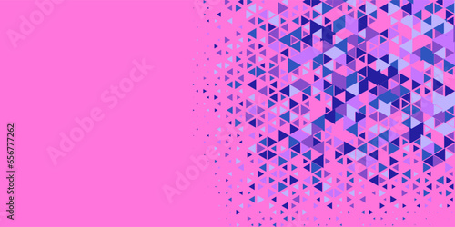  Multicolored abstract Triangle background with variety of triangular shapes and colors, triangles or concave with Copy space 