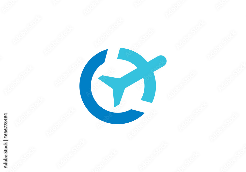 airplane logo design. travel holiday tour transport symbol icon vector graphic. airplane logo design. travel holiday tour transport symbol icon vector graphic.