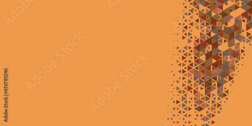  Multicolored abstract Triangle background with variety of triangular shapes and colors, triangles or concave with Copy space 