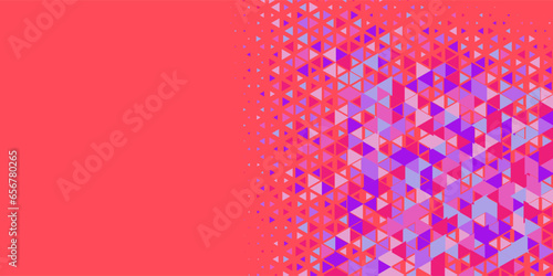  Multicolored abstract Triangle background with variety of triangular shapes and colors, triangles or concave with Copy space 