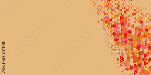  Multicolored abstract Triangle background with variety of triangular shapes and colors, triangles or concave with Copy space 