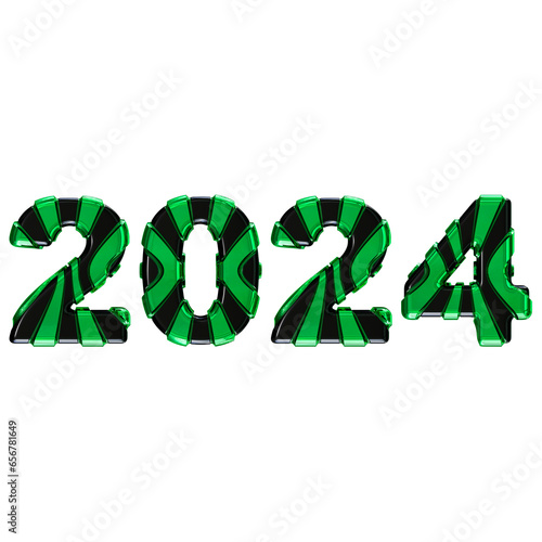 2024 new year 3d