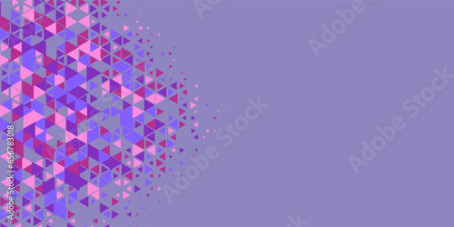  Multicolored abstract Triangle background with variety of triangular shapes and colors, triangles or concave with Copy space 