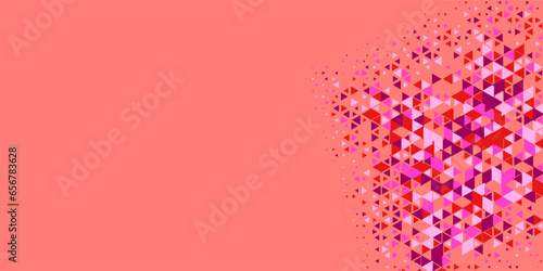  Multicolored abstract Triangle background with variety of triangular shapes and colors, triangles or concave with Copy space 
