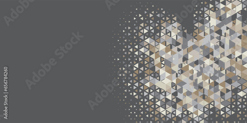  Multicolored abstract Triangle background with variety of triangular shapes and colors, triangles or concave with Copy space 