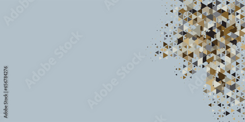  Multicolored abstract Triangle background with variety of triangular shapes and colors, triangles or concave with Copy space 