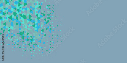  Multicolored abstract Triangle background with variety of triangular shapes and colors, triangles or concave with Copy space 