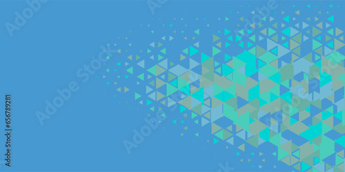  Multicolored abstract Triangle background with variety of triangular shapes and colors, triangles or concave with Copy space 