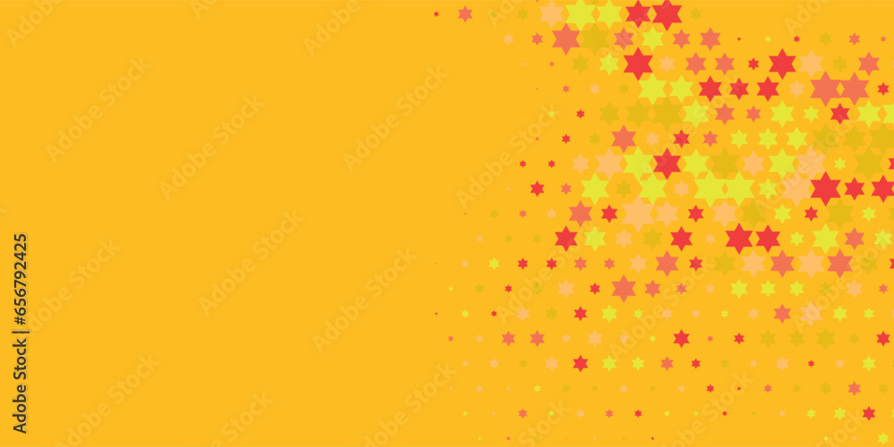 Colorful stars Abstract Illustration background beautiful banner with copy space
