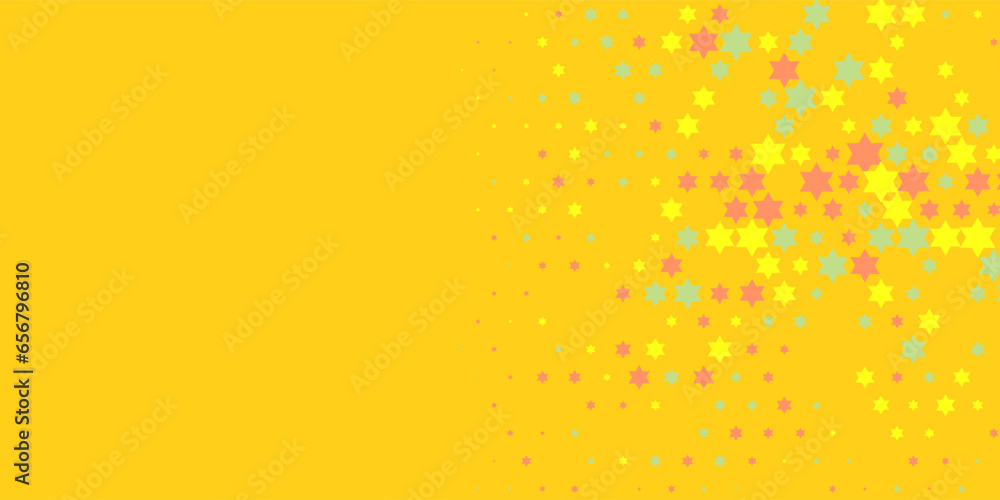 Colorful stars Abstract Illustration background beautiful banner with copy space