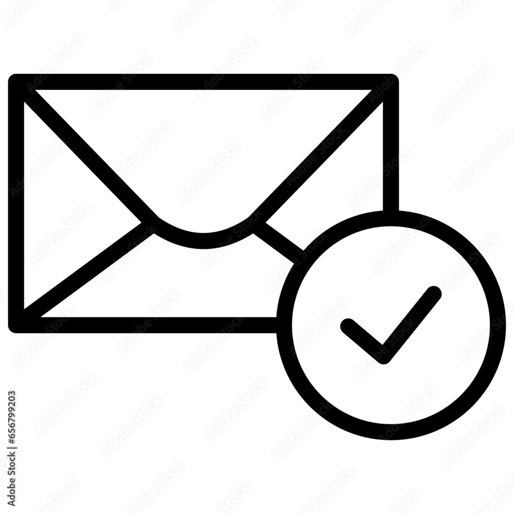 sent message icon illustration design with outline sent message icon illustration design with outline