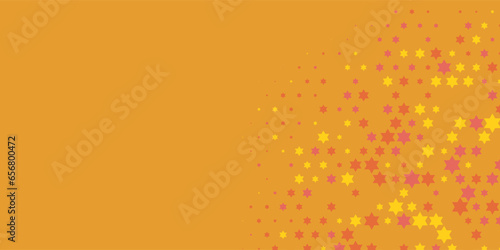 Colorful stars Abstract Illustration background beautiful banner with copy space