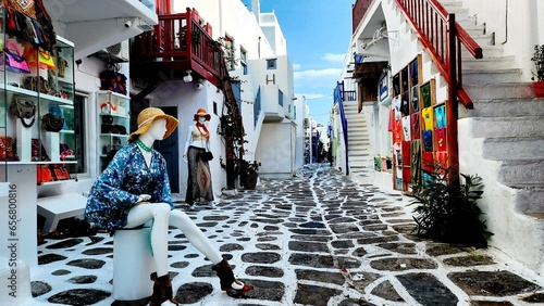 Greece Mykonos Street Beauty Market 