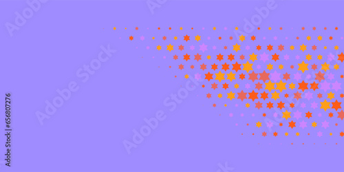 Colorful stars Abstract Illustration background beautiful banner with copy space