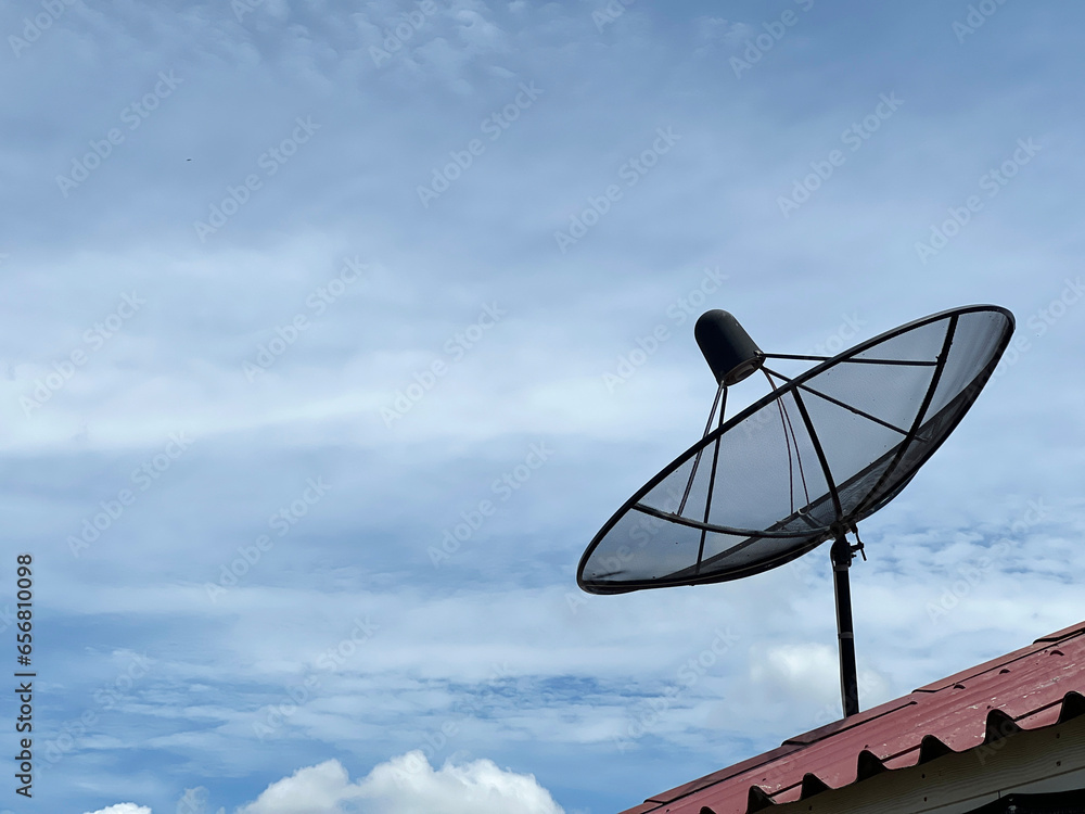 satellite dish on the roof satellite dish on the roof