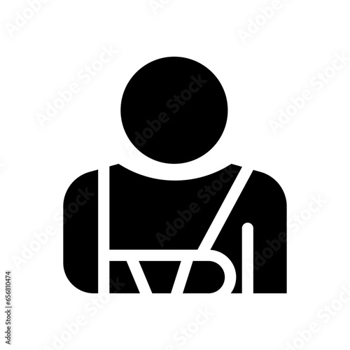 casualties glyph icon illustration vector graphic. Simple element illustration vector graphic, suitable for app, websites, and presentations isolated on white background