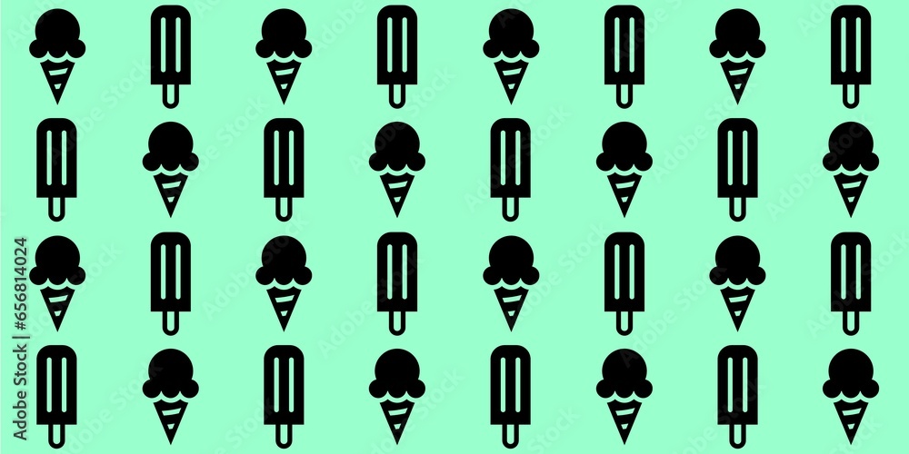 Ice cream cone background vector Ice cream cone background vector