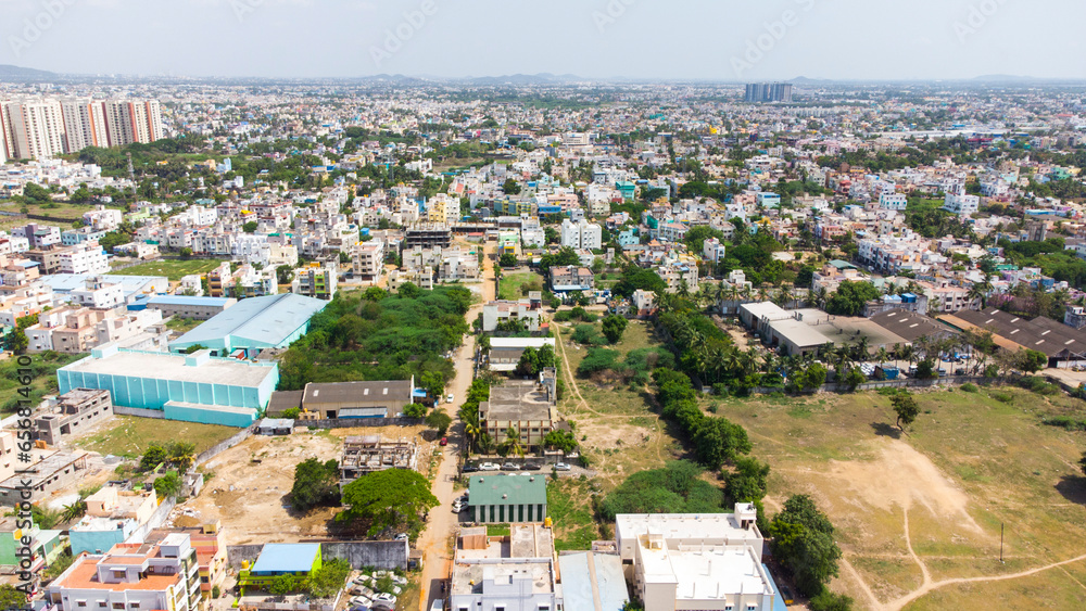 Chennai City Aerial view