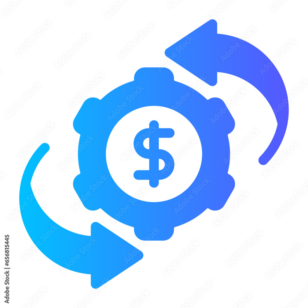 digital asset management gradient icon digital asset management gradient icon