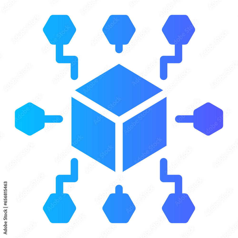 Obraz premium distribute gradient icon