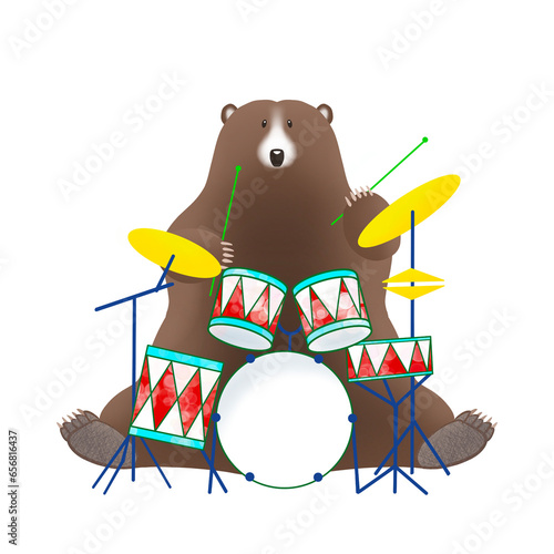 bear and drums 1