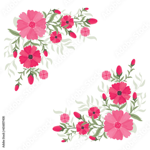 Creative watercolor floral vector design