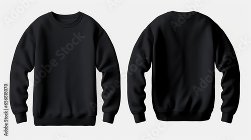 front black sweatshirt, back black sweatshirt, set of black sweatshirt, black sweatshirt, black sweatshirt mockup, black sweatshirt template, black sweatshirt isolated, sweat shirt, easy to cut out photo